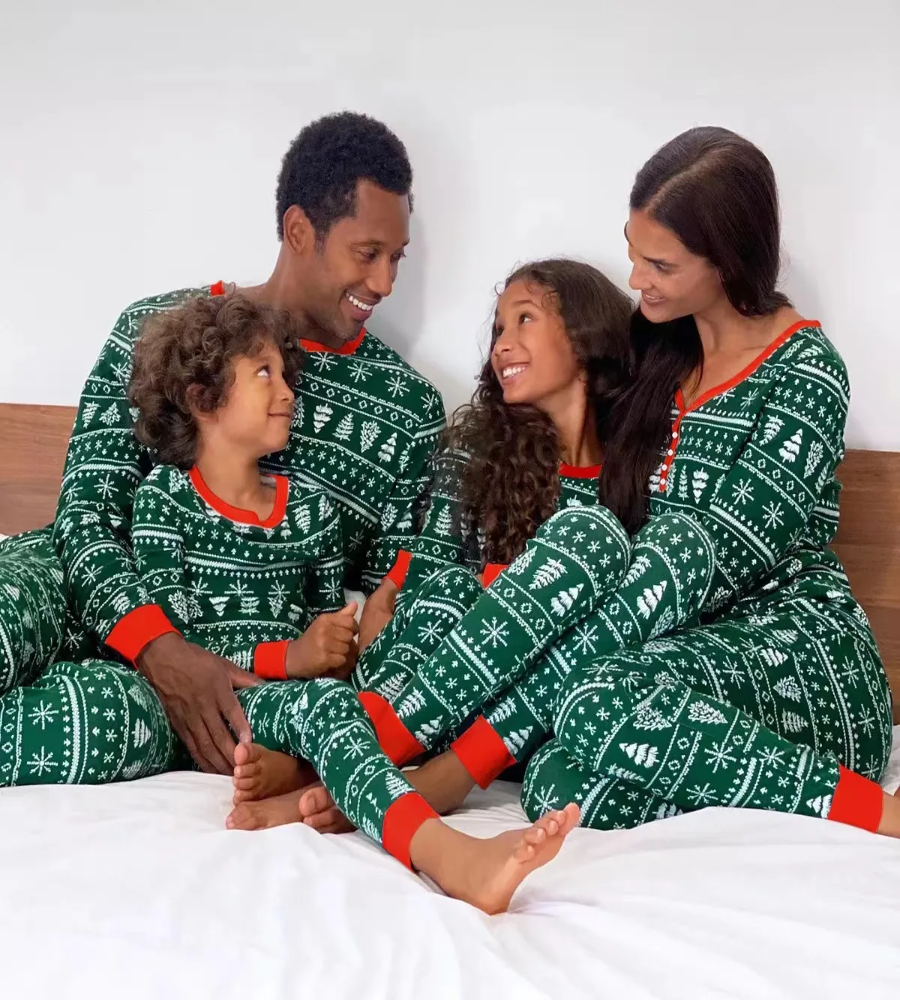 Evergreen Cheer Family Pajama Set