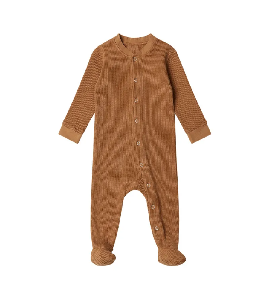 Snuggle Bug Waffle Romper