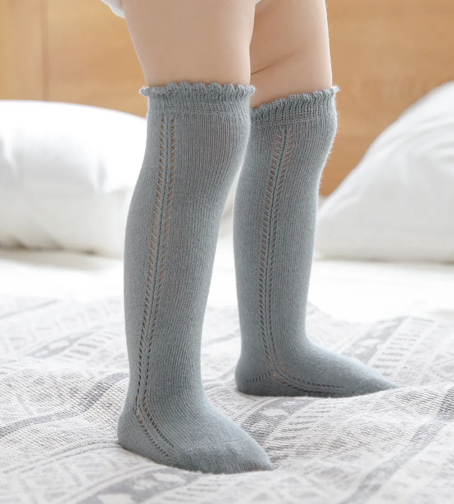 Kids Stylish Hollow Out Knee Socks