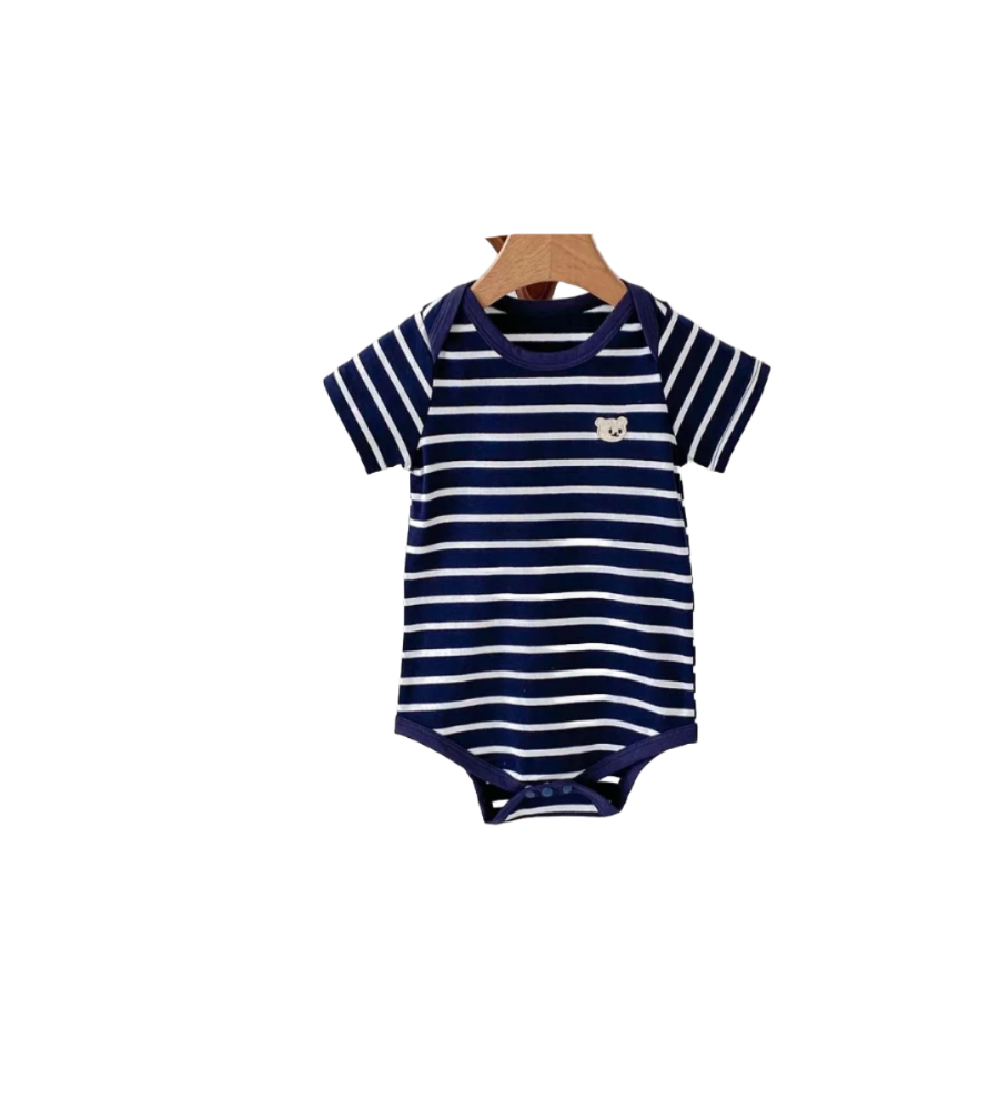 Little Stripes Cotton Romper