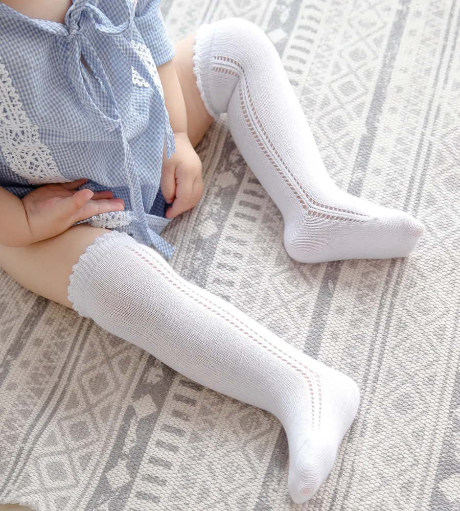 Kids Stylish Hollow Out Knee Socks