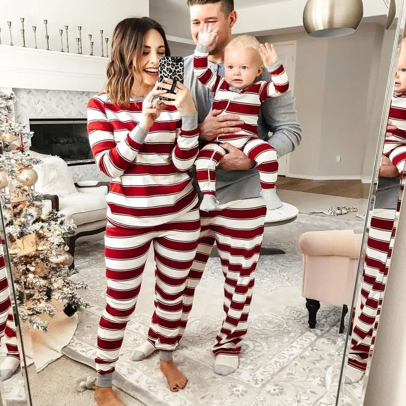 Red Wonderland Holiday Matching Pajama Set