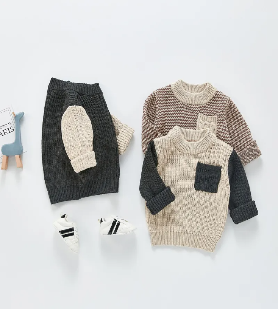 Playful Patches Knit Sweater