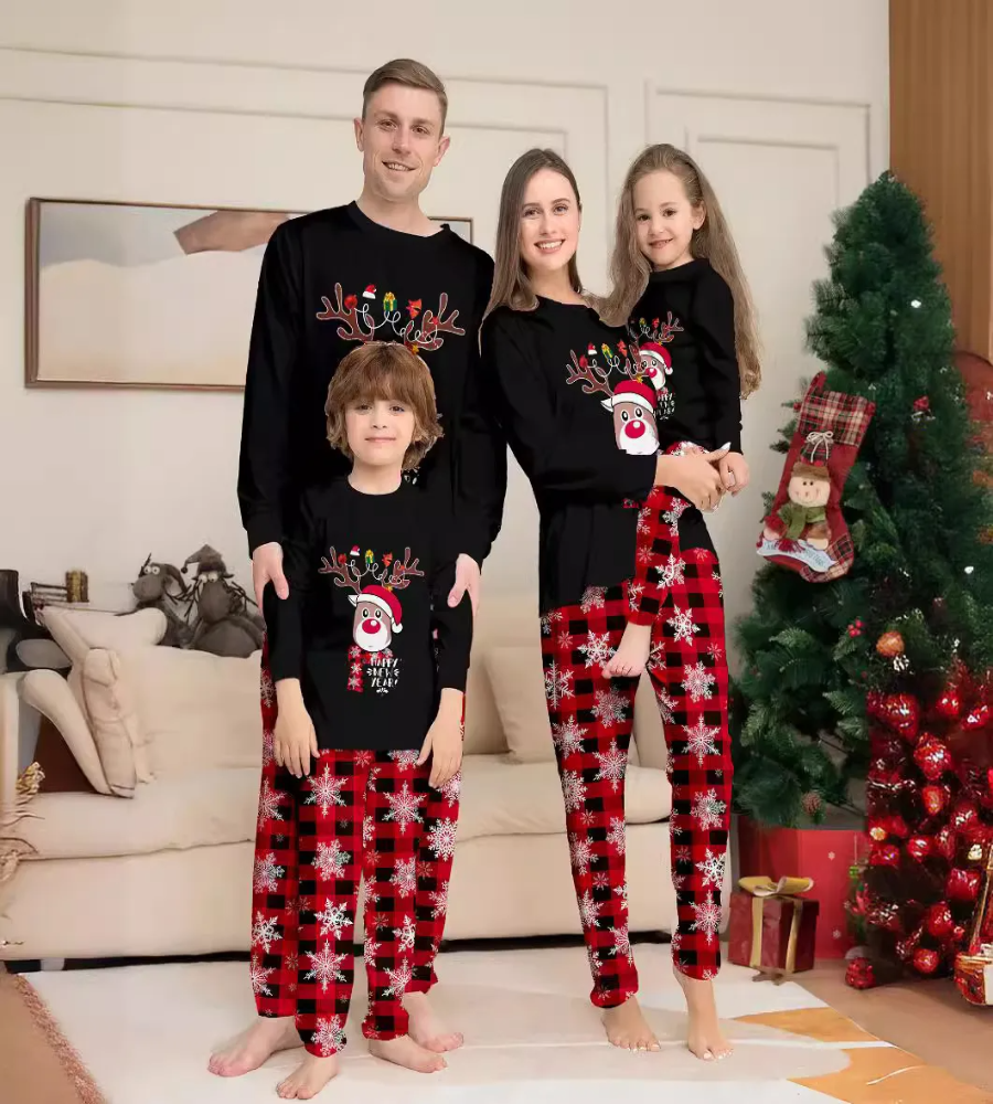 Festive Reindeer Pajamas