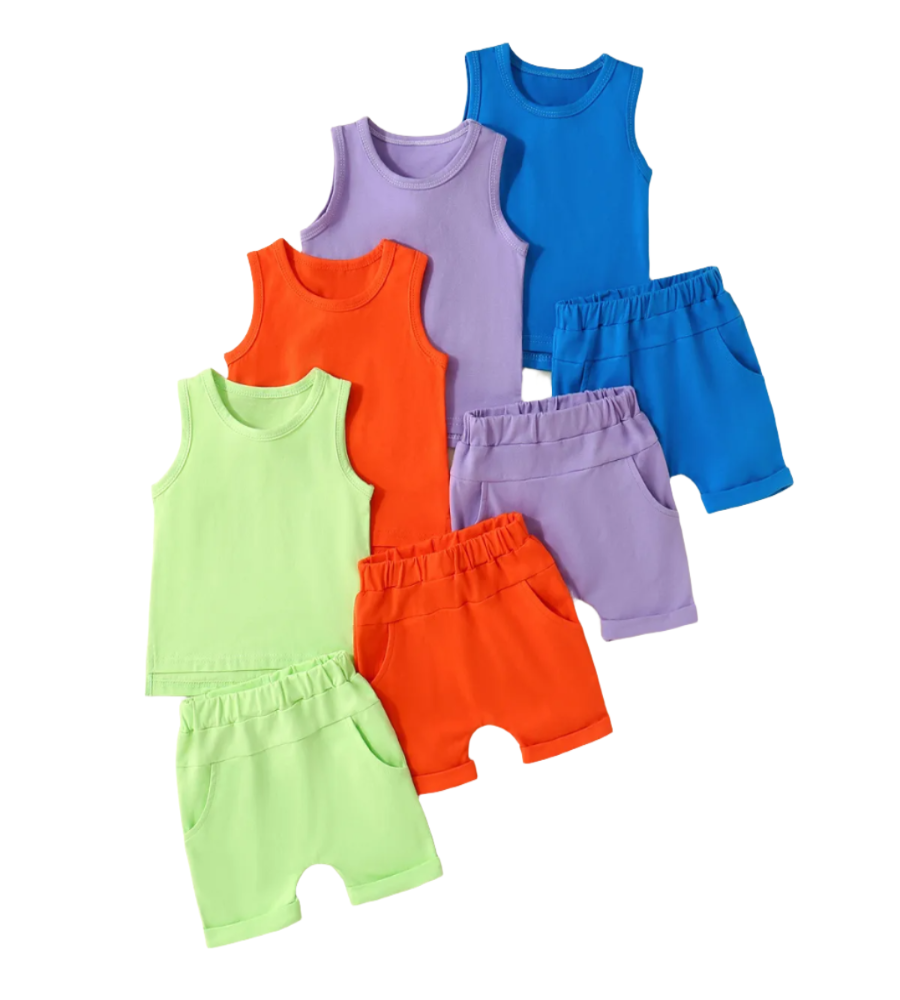 Vibrant Fun Tank & Shorts Set