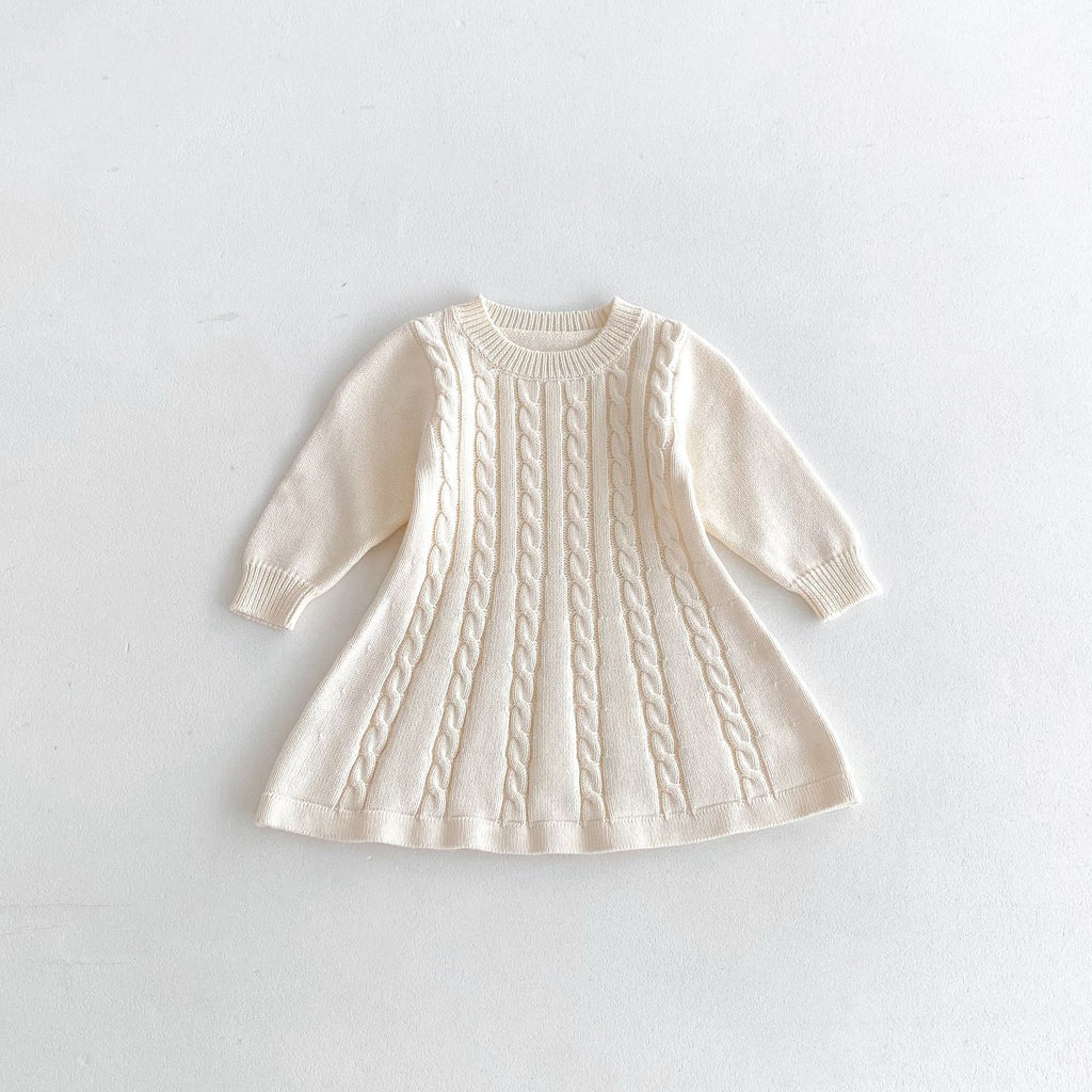 Luxe Cable Sweater Dress