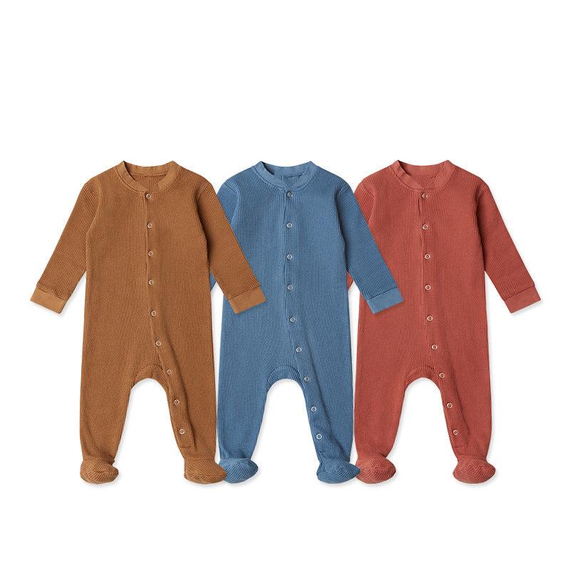 Snuggle Bug Waffle Romper