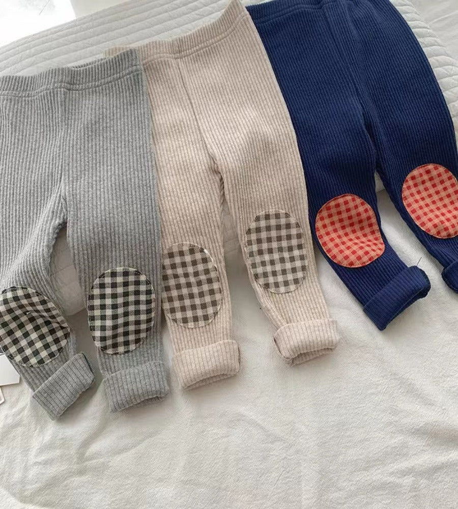 Checkered Charm Knit Pants