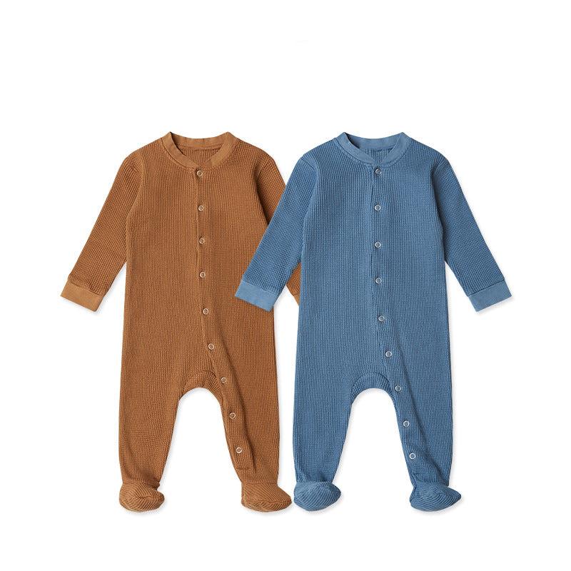 Snuggle Bug Waffle Romper