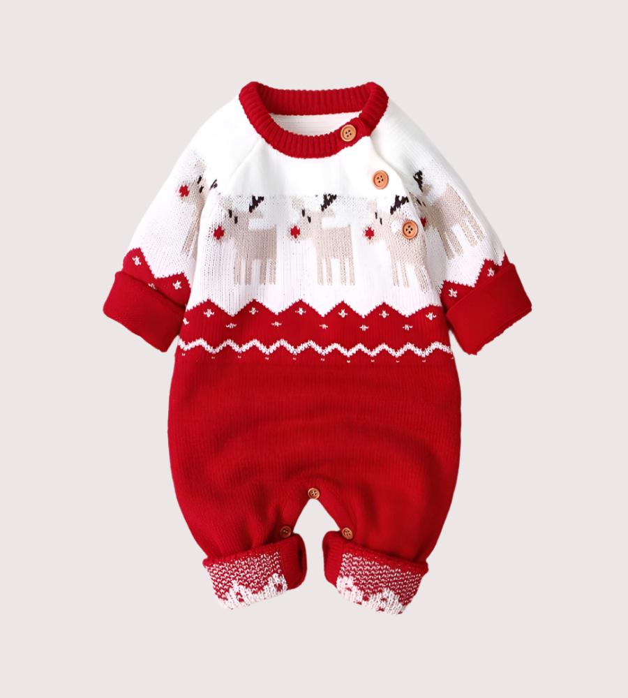 Jolly Giraffe Christmas Romper