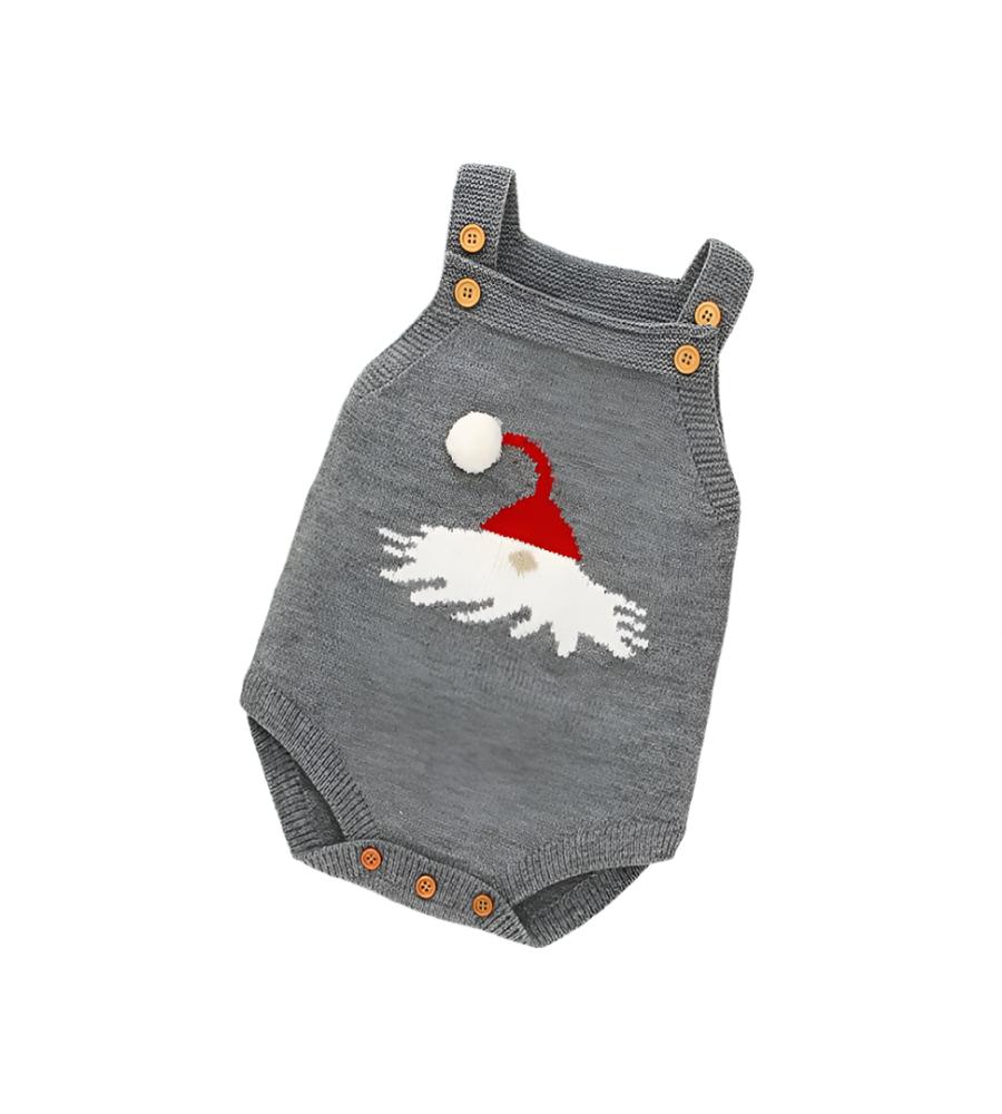 Santa’s Little Hat Knitted Romper