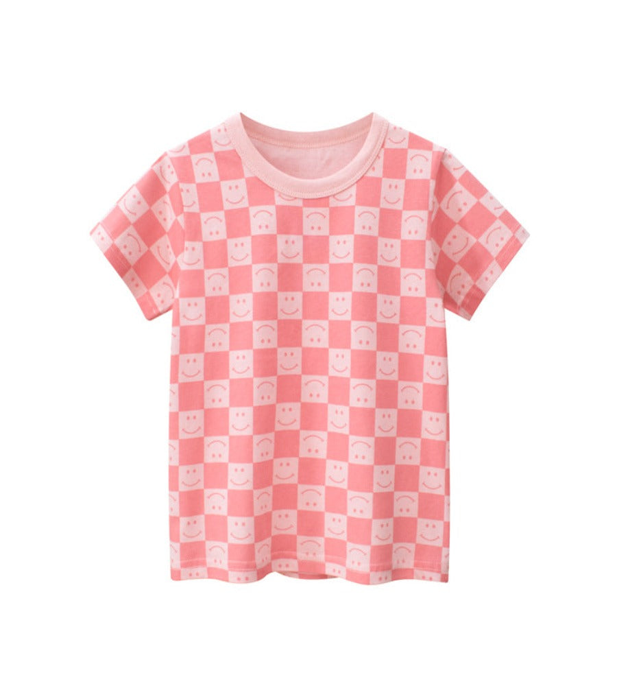 PlaidSmile Girls T-shirt