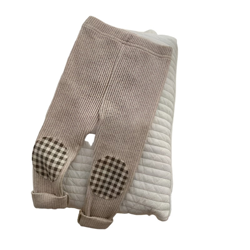 Checkered Charm Knit Pants