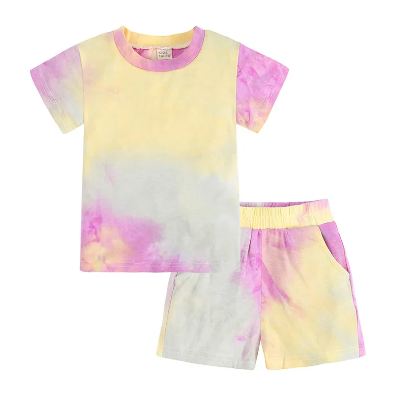 Rainbow Splash Sporty Shorts Set